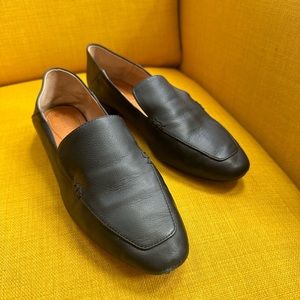 Madewell Corso Como Black Leather Loafers Size 6.5